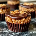 Chocolate Peanut Butter Rice Krispie Cups