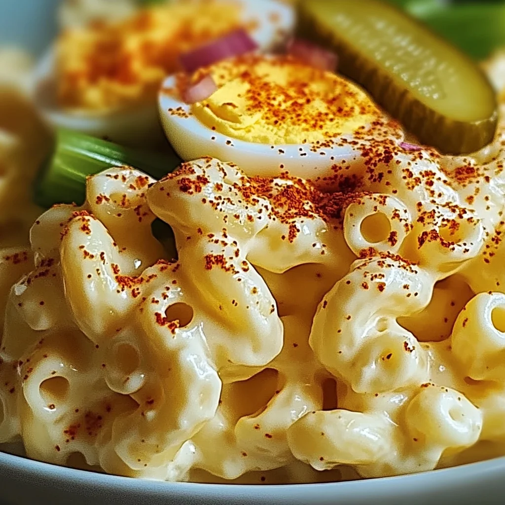 Deviled Egg Macaroni Salad