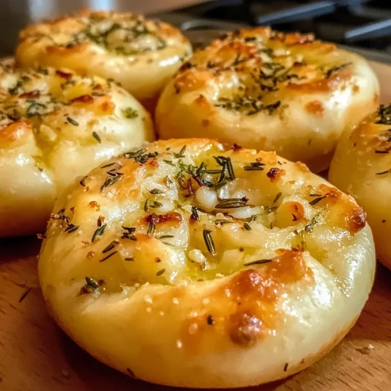 Golden Crust Garlic Rosemary Focaccia Muffins