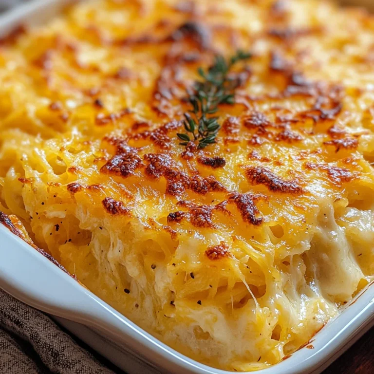 Healthy Spaghetti Squash Au Gratin