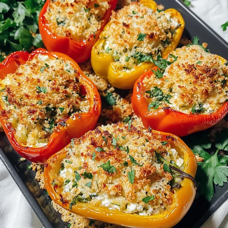 Herby Ricotta Stuffed Peppers