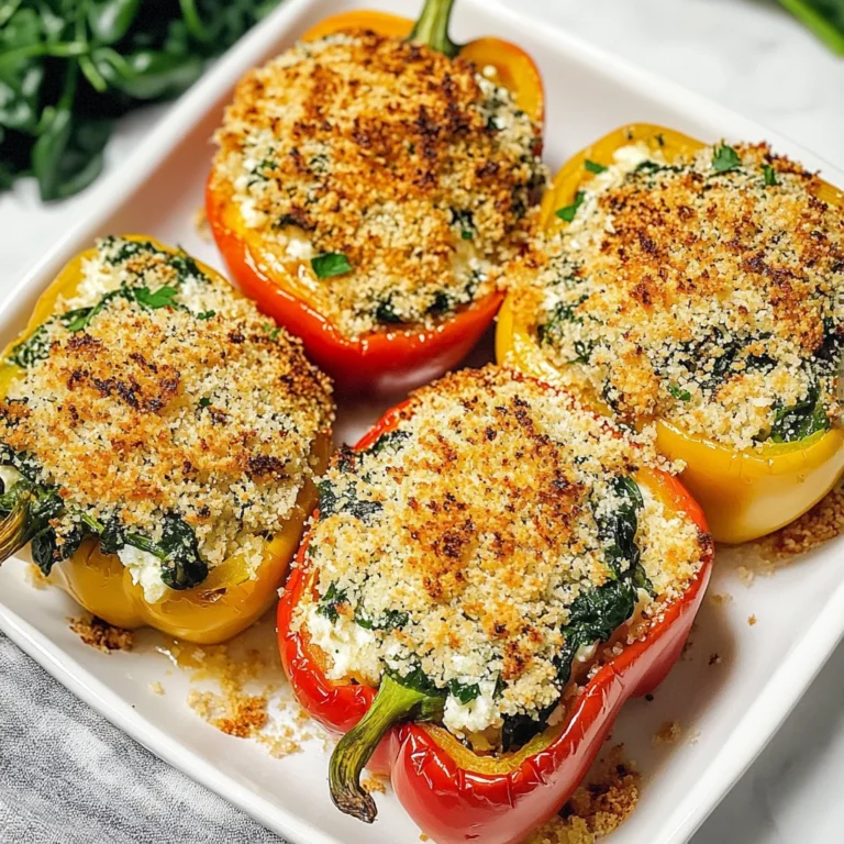 Herby Ricotta Stuffed Peppers