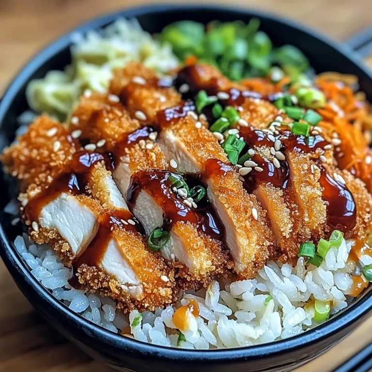 Japanese Katsu Bowls with Tonkatsu Sauce