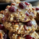 No-Bake Cranberry Pecan Praline Cookies