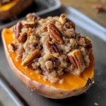 Pecan pie double baked sweet potatoes