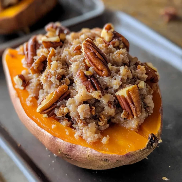 Pecan pie double baked sweet potatoes