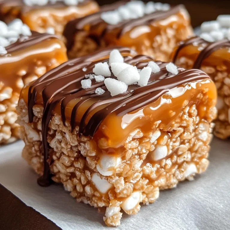 Salted Caramel Rice Krispie Treats: A Sweet & Salty Indulgence