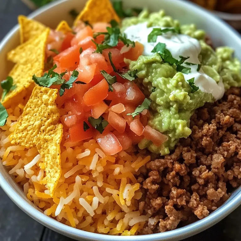 Taco Rice Bowl with Doritos Recipe