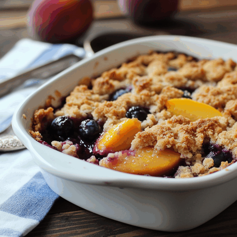 Blueberry Peach Crumble