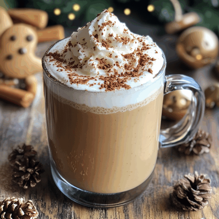 Homemade Gingerbread Latte