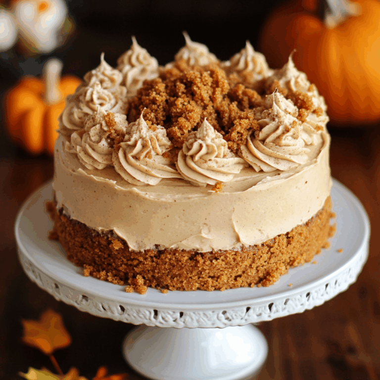 Pumpkin Spice Cake with Brown Sugar Cream Cheese Frosting