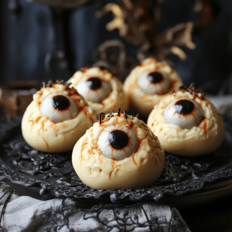Spooky Deviled Eyeballs