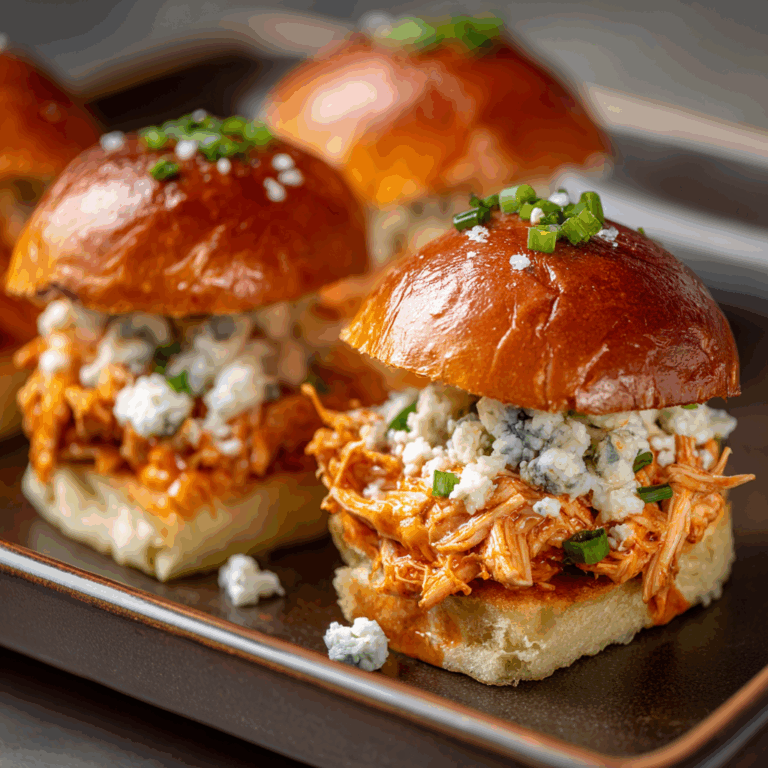 Spicy Buffalo Chicken Sliders