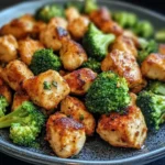 Air Fryer Chicken Bites and Broccoli