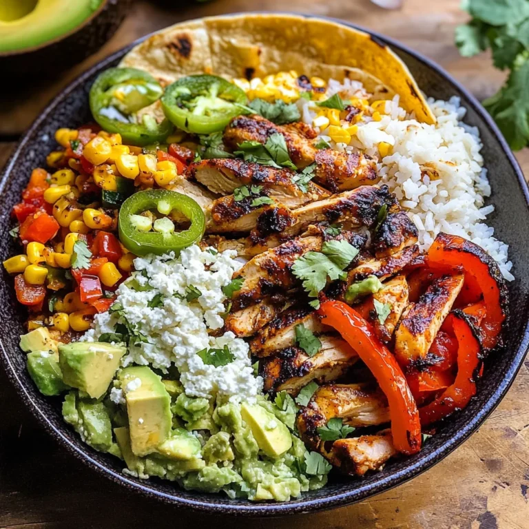 Chicken Fajita Tortilla Bowls