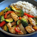 Chicken Veggie Stir-Fry with Brown Rice Bowl