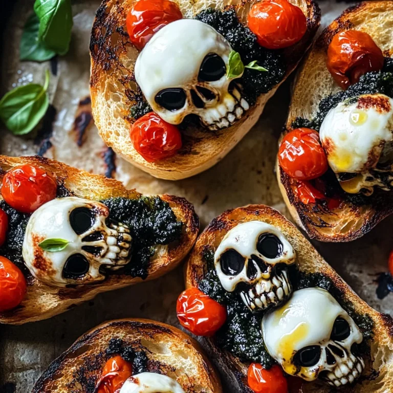 Halloween Bruschetta Appetizer