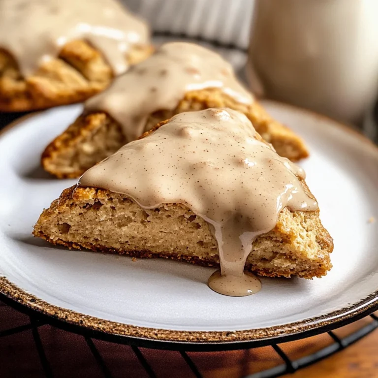 Homemade Chai Scones with Maple Chai Glaze