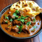 Indian-Style Beef Curry with Homemade Garlic Naan