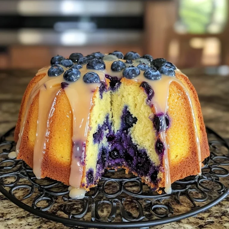 Lemon Blueberry Pound Cake