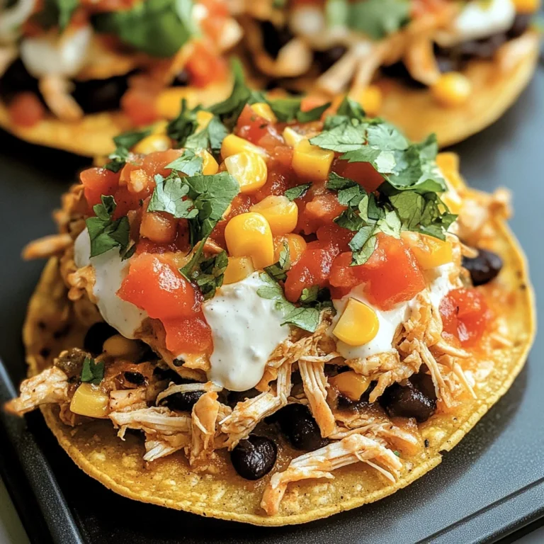 Mexican Rotisserie Chicken Tostadas