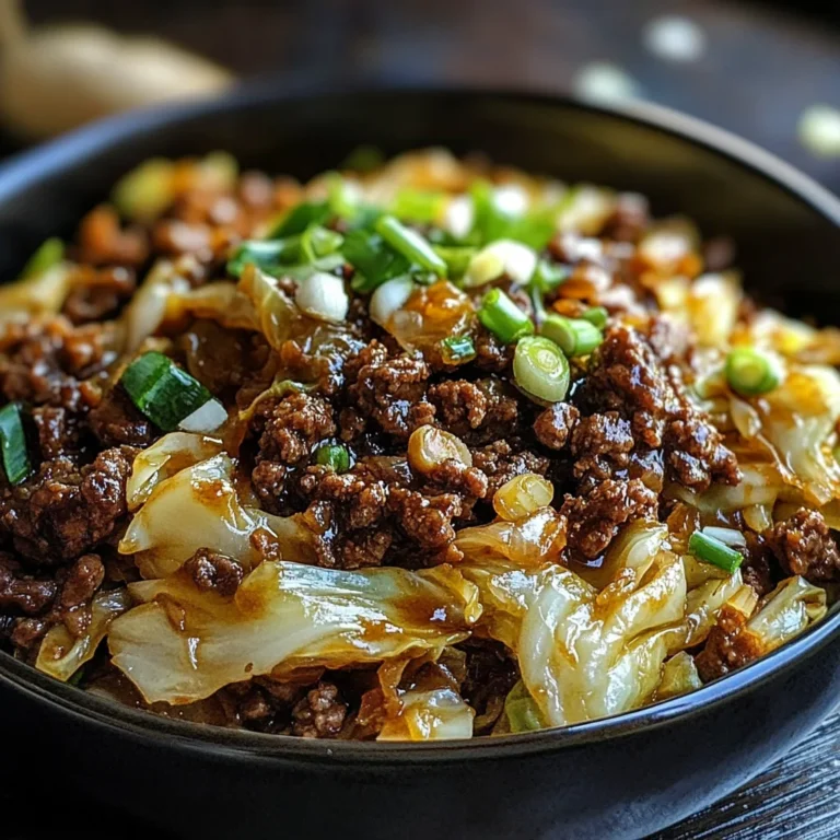 Mongolian Beef and Cabbage Bowl