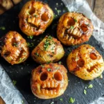Spooky Halloween Skull Potatoes