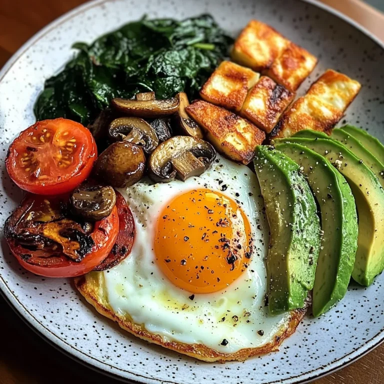 Sunny Veggie & Halloumi Breakfast Plate