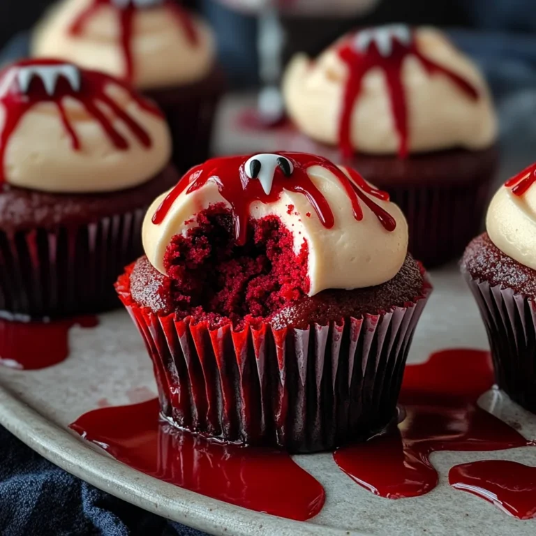 Vampire Bite Halloween Cupcakes: A Spooky Delight with a Deliciously Sinister Twist