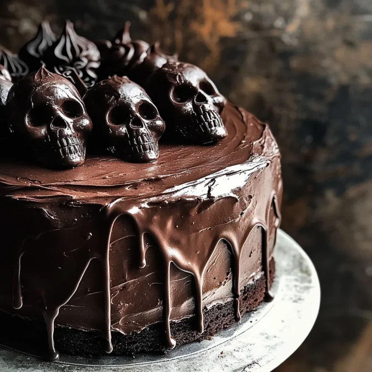 Vegan Chocolate Layer Skull Cake