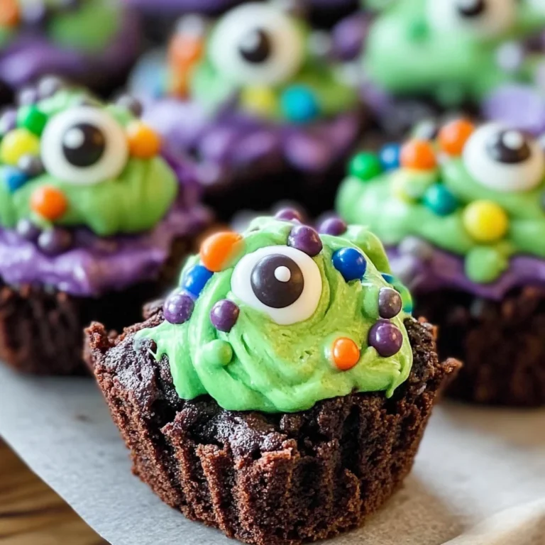 Witch's Cauldron Halloween Brownie Bites