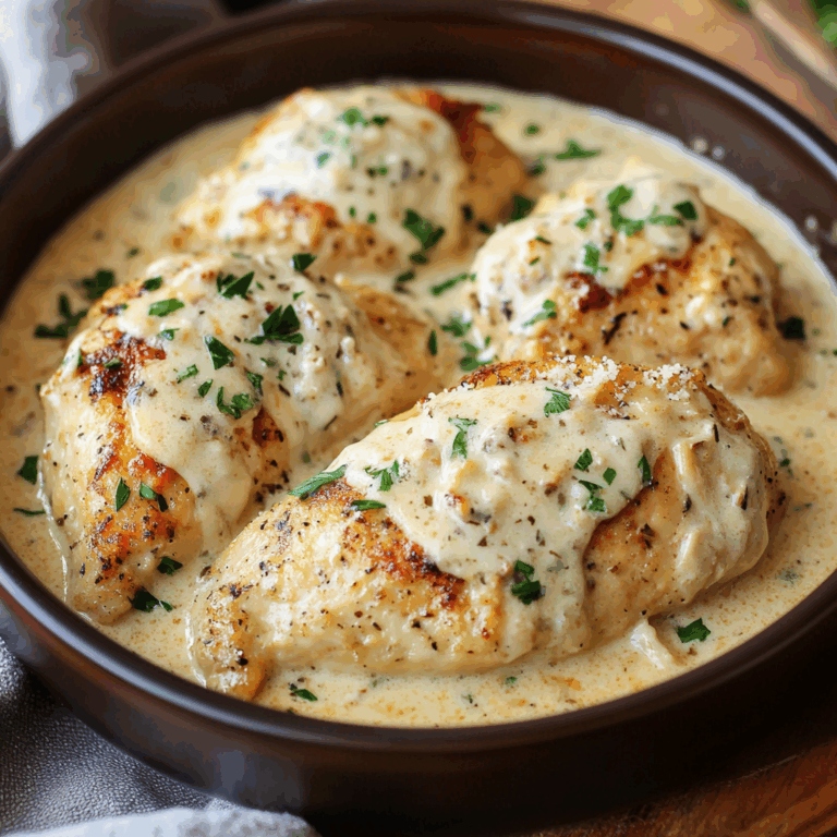 Crockpot Creamy Garlic Parmesan Chicken
