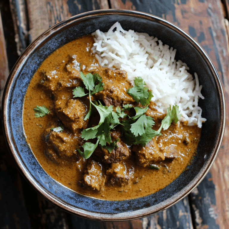 Slow-Cooked Beef Curry in Spiced Coconut Gravy