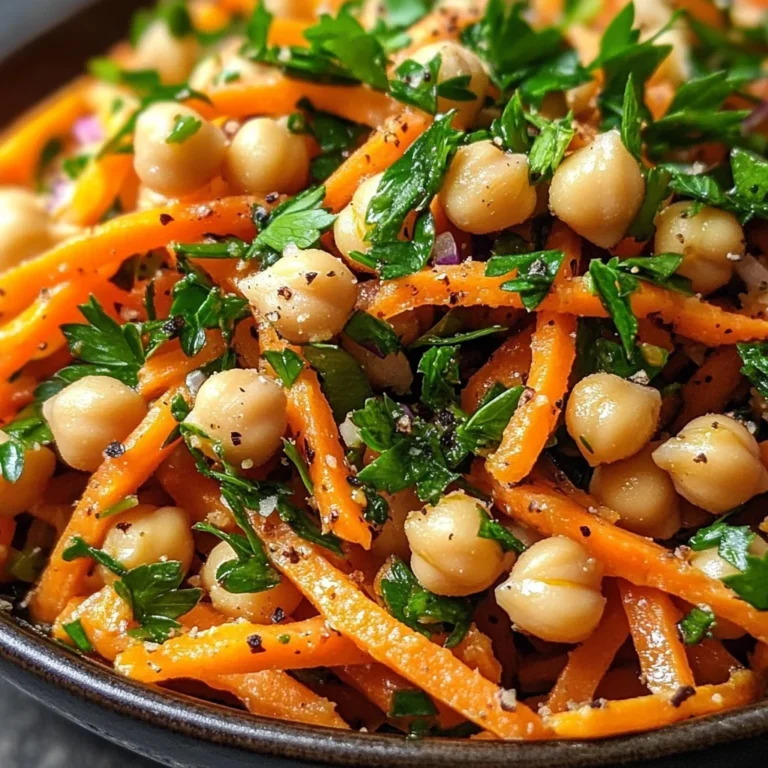 Moroccan Carrot and Chickpea Salad